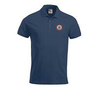 Rangers Retro Football Polo Embroidered Logo Navy
