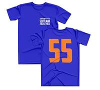 Rangers T Shirt, Champions Scotland Tshirt, Glasgow 55th Title Mens Football Shirt, Tee Top Tshirt, 2XL, Royal Blue