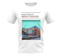 Rangers Women's Ibrox Stadium Football Club T-Shirt in White | Size: Small Rangers White S