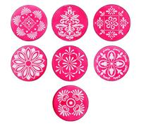 Rangoli Stencils Jali Reusable Diwali Decorations Easy Rangoli Making Stencil Tool Indian Mandala DIY Art Template for Home Floor Tile Décor Craft Projects Gift (8 Inch (Set of 4))