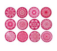 Rangoli Stencils Jali Reusable Diwali Decorations Easy Rangoli Making Stencil Tool Indian Mandala DIY Art Template for Home Floor Tile Décor Craft Projects Gift (12 Inch (Set of 2))