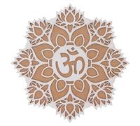Rangoli Stencils Reusable MDF Wooden Base Diwali Decorations Easy to Fill Rangoli Stencil Tool Indian Mandala DIY Art Template for Home Floor Tile Décor Craft Projects Gift (15 Inch - Design 4)