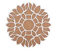 Rangoli Stencils Reusable MDF Wooden Base Diwali Decorations Easy to Fill Rangoli Stencil Tool Indian Mandala DIY Art Template for Home Floor Tile Décor Craft Projects Gift (12 Inch - Design 9)