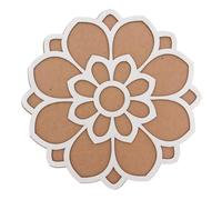 Rangoli Stencils Reusable MDF Wooden Base Diwali Decorations Easy to Fill Rangoli Stencil Tool Indian Mandala DIY Art Template for Home Floor Tile Décor Craft Projects Gift (12 Inch - Design 14)