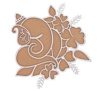 Rangoli Stencils Reusable MDF Wooden Base Diwali Decorations Easy to Fill Rangoli Stencil Tool Indian Mandala DIY Art Template for Home Floor Tile Décor Craft Projects Gift (12 Inch - Design 22)