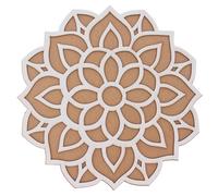 Rangoli Stencils Reusable MDF Wooden Base Diwali Decorations Easy to Fill Rangoli Stencil Tool Indian Mandala DIY Art Template for Home Floor Tile Décor Craft Projects Gift (12 Inch - Design 17)