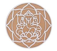 Rangoli Stencils Reusable MDF Wooden Base Diwali Decorations Easy to Fill Rangoli Stencil Tool Indian Mandala DIY Art Template for Home Floor Tile Décor Craft Projects Gift (12 Inch - Design 18)