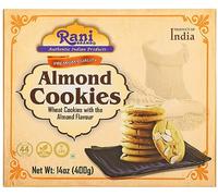 Rani Almond Cookies (Wheat Cookies with Almond Flavor) 14oz (400g) Premium Quality Indian Cookies ~ Vegan | Non-GMO | Indian Origin