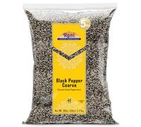 Rani Black Pepper Coarse Ground 28 Mesh (Table Grind), 80oz (5lbs) 2.27kg Bulk ~ All Natural | Vegan | Gluten Friendly | Non-GMO | Kosher | Product of Vietnam