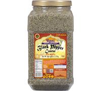 Rani Black Pepper Coarse Ground 28 Mesh (Table Grind), 80oz (5lbs) 2.27kg Bulk PET Jar ~ All Natural | Vegan | Gluten Friendly | Non-GMO | Kosher | Product of Vietnam
