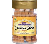 Rani Cinnamon Sticks 2oz (56g) PET Jar - 10-13 Sticks - Strong Aroma, Perfect for Baking, Cooking & Beverages | 3+ Inches Length - Cassia Saigon Cinnamon from Vietnam | Kosher