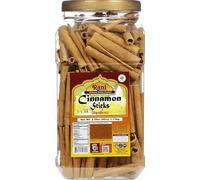 Rani Cinnamon Sticks 40oz (2.5lbs) 1.13kg ~ 220-250 Sticks 3" in Length Cassia Round, PET Jar ~ All Natural | Vegan | No Colors | Gluten Friendly | Non-GMO