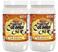 Rani Coconut Oil (100% Pure Natural Coconut Oil) 15 fl oz (444ml) Pack of 2, Cold Pressed, NON-GMO | Gluten Free | Kosher | Vegan | 100% Natural | Packed in USA