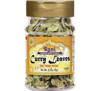 Rani Dried Curry Whole Leaves (Kari Neem Patha) Indian Spice 0.21oz (6g) PET Jar ~ Non-irradiated | All Natural | Vegan | Gluten Friendly | Non-GMO | Product of USA