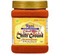 Rani Extra Hot Chilli Powder Indian Spice 16oz (1lb) 454g PET Jar ~ All Natural | Salt-Free | Vegan | No Colors | Gluten Friendly | Non-GMO | Kosher | Indian Origin