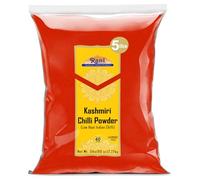 Rani Kashmiri Chilli Powder (Deggi Mirch, Low Heat) Indian Spice 80oz (5lbs) 2.27kg Bulk All Natural | Salt-Free | Kosher | Vegan | Gluten Friendly | Perfect for Deviled Eggs & Other Low Heat Dishes