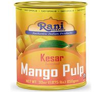 Rani Mango Pulp Puree (Makes Mango Lassi Shakes) Kesar Sweetened 30oz (1.875lbs) 850g ~ Kosher | All Natural | Non-GMO | Vegan | No Colors | Gluten Friendly | Indian Origin