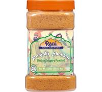 Rani Punjabi Shakkar (Gur Jaggery Powder) Indian Unrefined Raw Cane Sugar 35oz (2.2lbs) 1kg PET Jar ~ Gluten Friendly | Vegan | Non-GMO | Kosher | No Salt or fillers | Indian Product