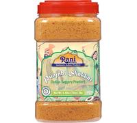 Rani Punjabi Shakkar (Gur Jaggery Powder) Indian Unrefined Raw Cane Sugar 70oz (4.4lbs) 2kg PET Jar ~ Gluten Friendly | Vegan | Non-GMO | Kosher | No Salt or fillers | Indian Product