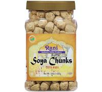 Rani SOYA Chunks Nuggets (High Protein) Vadi 14oz (400g) ~ All Natural, Salt-Free | Vegan | No Colors | Gluten Friendly | Non-GMO | Kosher | Indian Origin | Meat Alternate Substitute