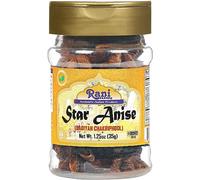 Rani Star Anise Seeds, Whole Pods (Badian Khatai) Spice 1.25oz (35g) PET Jar ~ All Natural | Gluten Friendly | Non-GMO | Vegan | Indian Origin