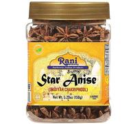 Rani Star Anise Seeds, Whole Pods (Badian Khatai) Spice 5.29oz (150g) PET Jar ~ All Natural | Gluten Friendly | Non-GMO | Kosher | Vegan | Indian Origin