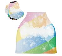 Ranibows Bubble Stretchy Baby Car Seat Cover,Canopy Nursing Covers,Soft Breathable Windproof Scarf Changepad for Winter Infant Breastfeeding Boys