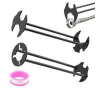Ranjaner 2 Pcs Basin Wrenchs Multifunctional Faucet Wrench for Undermount Sink, Under Sink Plumbers Wrenchs, Universal Socket Wrench Plumbing Tools for Tight Spaces Kitchen Bathroom