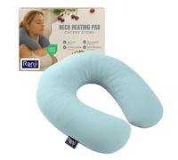 RANJI Cherry Pit Heating Pad Microwaveable - Natural Cherry Stone Heat Pack for Neck & Shoulders | Hot & Cold Therapy Wrap | Reusable Neck Heat Pad for Pain Relief & Stress Relief (Green)