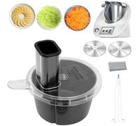 RANJIMA Electric Vegetable Cutter, Multifunctional Vegetable Cutter, Compatible with TM5 & TM6, Spiral Cutter & Vegetable Grater for Fruit, Vegetable Chopper Slicer, Vegetable Hairdresser with Two