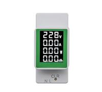 RANJOVER 4IN1 Din Rail AC Monitor AC50-300V 100A Voltage Current Watt KWH Power Digital Meter Voltmeter Ammeter Wattmeter Easy to Use