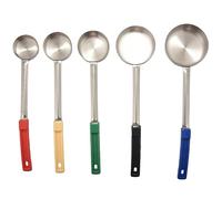 RANJOVER Pizza Spread Sauce Ladle Spoon with Long Rubber Handle Anti-Hot Pizza Spread Ladle Measuring Soup Spoon Cooking Tools