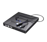 RANJOVER USB3.0+Type-C DVD Burner External Optical Drive CD/DVD Player TF/SD Card Reader for PC