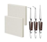 RANJOVER Welding Blocks Honeycomb Ceramic Welding Plate Jewelry Welding Kit for Jewelry Making Tools Welding Supplies Parts