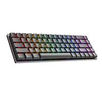 Ranked G65 Guardian 65% | Full Aluminum Frame | Ultra Slim Hot Swappable Mechanical Gaming Keyboard | 68 Keys RGB Backlit for PC/Mac | QWERTY ANSI US Layout (Black, Gateron Low Profile Blue)