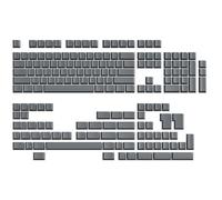 Ranked POM Blank Premium Keycap Set | 1.45 mm Thick POM | Cherry Profile for Custom Mechanical Keyboard (Ash Grey, 169 Keys)