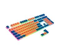 Ranked Pudding PBT Keycaps | 112 Double Shot Translucent ANSI US & ISO Layout | OEM Profile for RGB Mechanical Gaming Keyboard (Rio Grande)