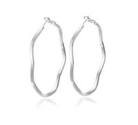 RANKEEF 3mm Big Silver Hoop Earrings For Women Lightweight Large Silver Hoop Earrings Hypoallergenic Thin Sterling Silver Hoops Earrings For Women