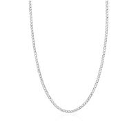 RANKEEF 3mm Silver Mens Chain Durable Stainless Steel Chains Non Tarnish Cool Men Necklace Chains Hypoallergenic Silver Cuban Chain Necklaces for Men