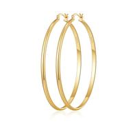 RANKEEF Gold Hoop Earrings For Women Large Gold Hoop Earrings Lightweight Big Hoops 14K Real Gold Plated