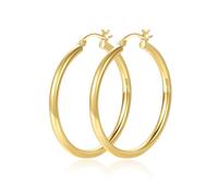 RANKEEF Large Gold Hoop Earrings For Women Lightweight 14K Real Gold Plated Hoops Hypoallergenic Big Gold Hoops Earrings for Women