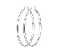 RANKEEF Silver Hoop Earrings For Women Big Silver Hoops Large Sterling Silver Hoop Earrings For Women Lightweight 925 Sterling Silver Post