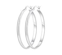RANKEEF Silver Hoop Earrings For Women Big Silver Hoops Large Sterling Silver Hoop Earrings For Women Lightweight 925 Sterling Silver Post