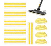 Rankomu 10 Pack Microfibre Pads Compatible with Karcher EasyFix Steam Cleaner SC1 SC2 SC3 SC4 SC5 - 6 Floor Nozzle Pads + 4 Hand Nozzle Pads - Washable & Reusable Steam Mop Accessories
