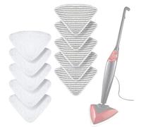Rankomu 10 Pack Steam Mop for Vileda Steam & Vileda Steam Plus - Washable Replacement Pads, 5 White Microfiber + 5 Striped Microfiber Compatible with Vileda Steam Mop