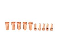 Rankomu 10Pcs Nozzle Electrode Kit, Copper 1.5mm Nozzle Plasma Cutter Consumables for PT100 Series, Includes Electrode Nozzles and Torch Nozzles