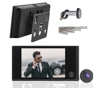 Rankomu 3.5" Digital Peephole Camera - Door Viewer Camera with HD LCD 120° Wide Angle, 2MP Sensor, Low Power, 14-28mm Hole & 35-100mm Door Thickness, Easy Install for Home Entry System (Black)