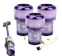 Rankomu 3 Pack V12 Filter Replacement for Dyson with Cleaning Brush, Washable HEPA Filter Compatible with Dyson V12 Detect Slim/Slim Absolute/Slim Motorhead etc., Part No. 971517-01