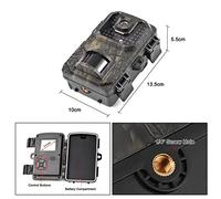 Rankomu 4K Trail Camera, 16MP Wildlife Scouting Camera with 2.0 Inch TFT Color Screen, 0.5s Trigger Time, Infrared Night Vision, IP66 Waterproof, Motion Activated
