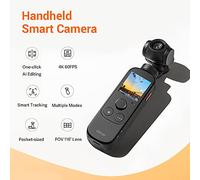 Rankomu 90FUN Capture 1 Vlogging Camera, Handheld 3-Axis Stabilized Gimbal, 4K/60fps Video, 116° Wide Angle Lens, One-Click Editing, AI Smart Tracking, Pocket-Sized